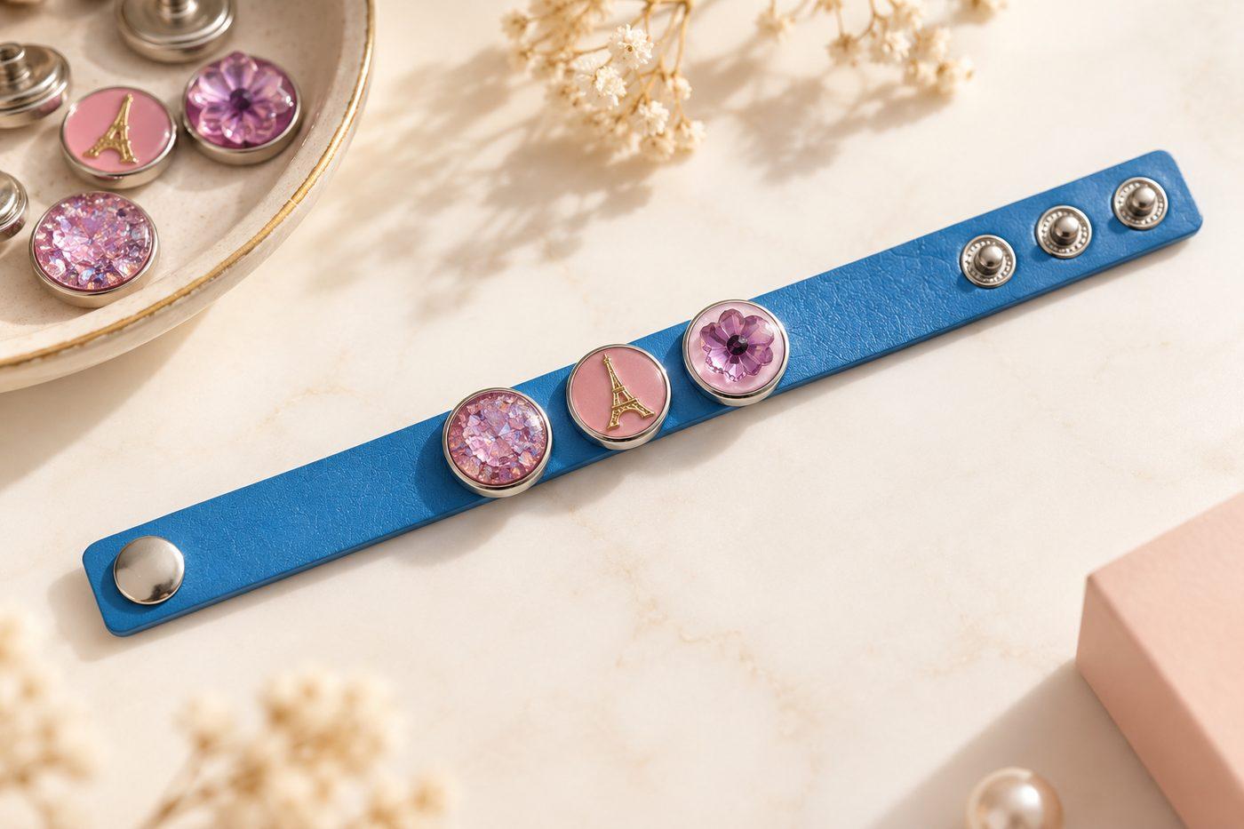 Bracelet à clips — Bleu